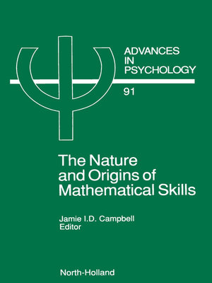 cover image of The Nature and Origin of Mathematical Skills